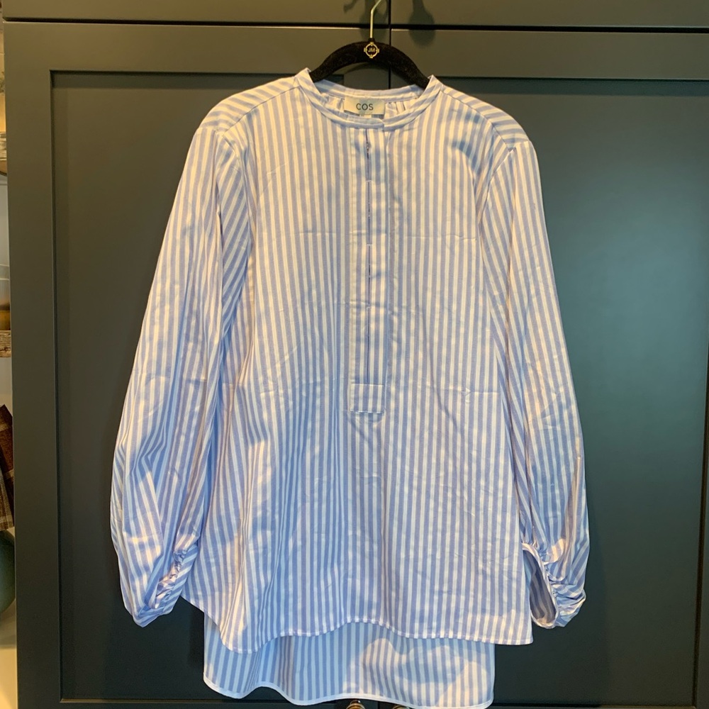COS Striped Blue and White Blouse. Size 6 (US) - Picture 2 of 6